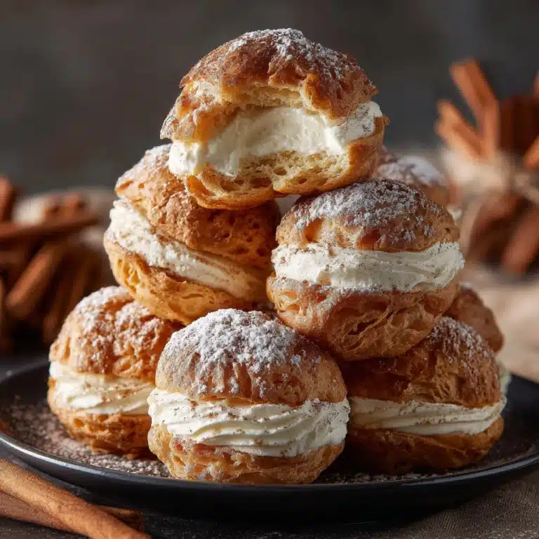 Cinnamon Cream Cheese Pastry Puffs Recipe