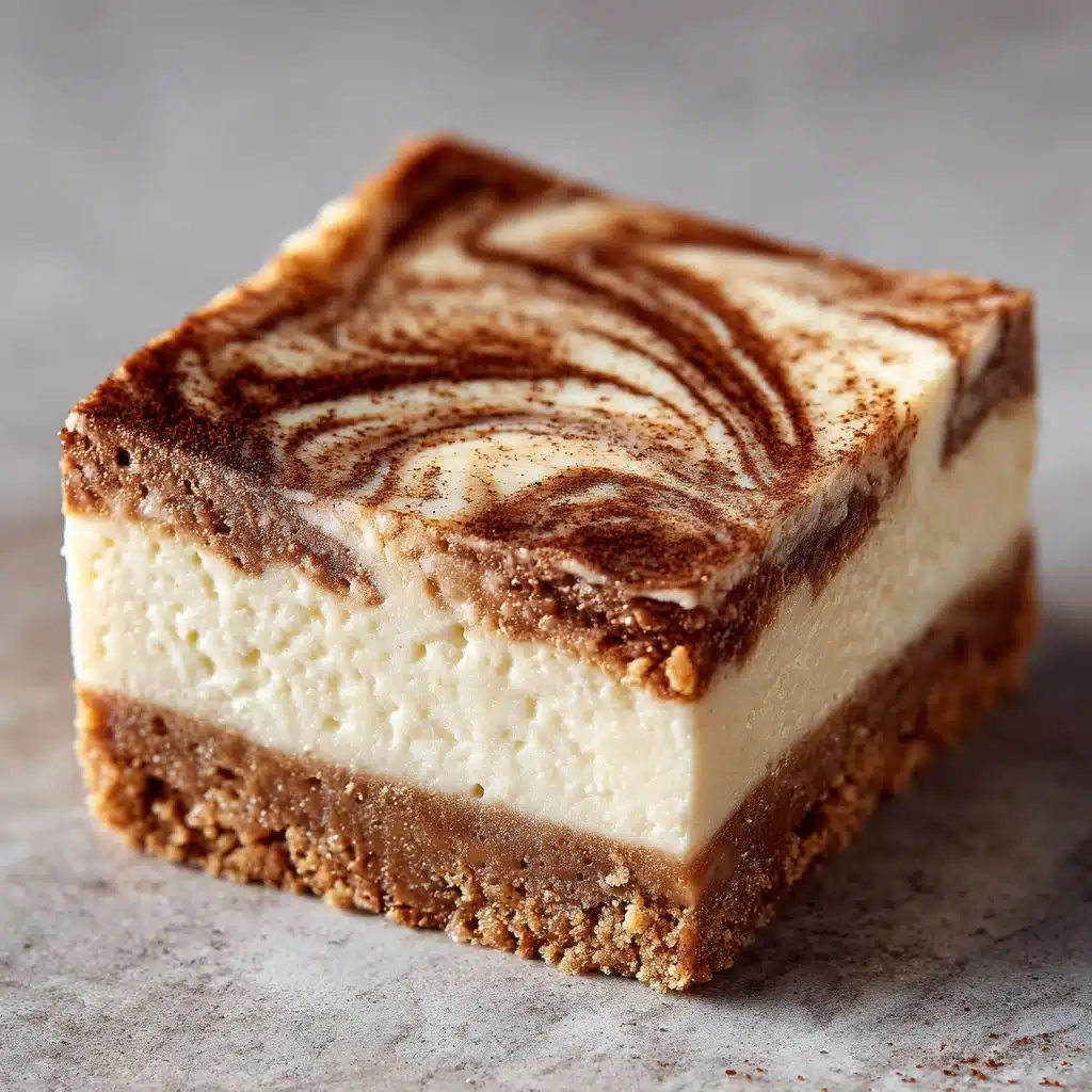Blender Cinnamon Roll Cheesecake Bars Recipe - Recipe Image