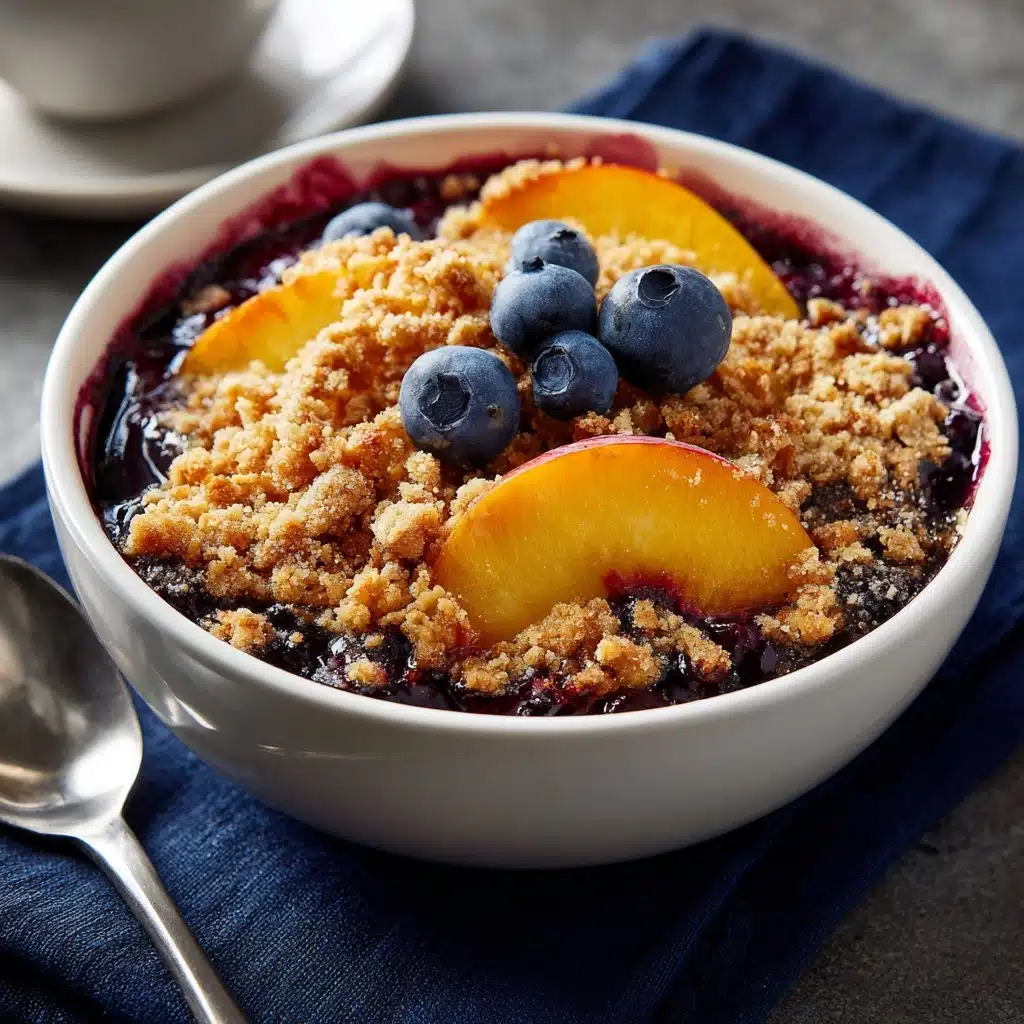 Crockpot Blueberry Peach Cobbler: A Delicious and Easy Dessert Recipe - Recipe Image