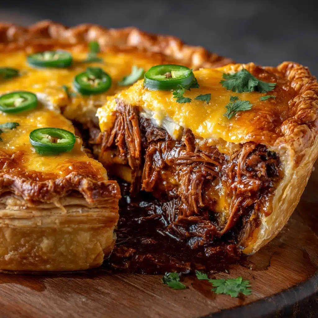 Spicy Jalapeño and Cheese Beef Pie with Leftover Brisket Recipe - Recipe Image