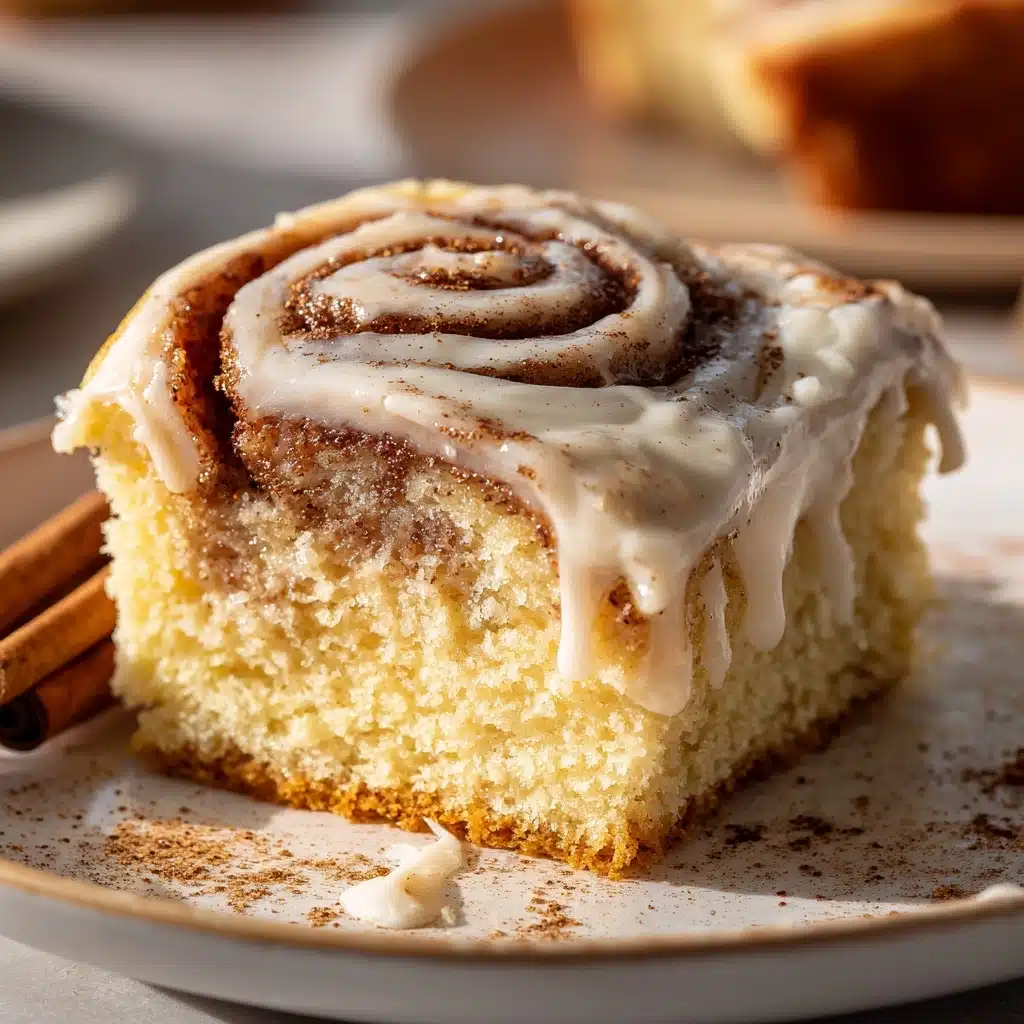 Ooey Gooey Cinnamon Roll Cake Recipe - Recipe Image