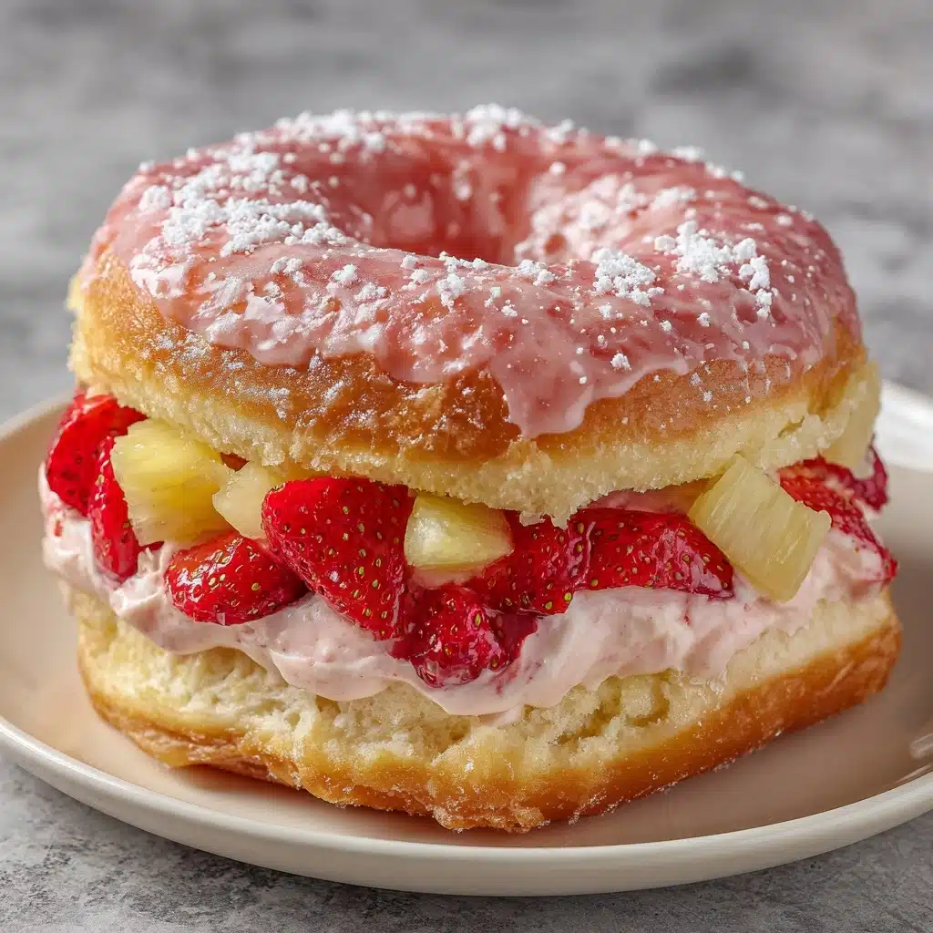 Strawberry and Cream Cheese Pineapple Bun Recipe - Recipe Image