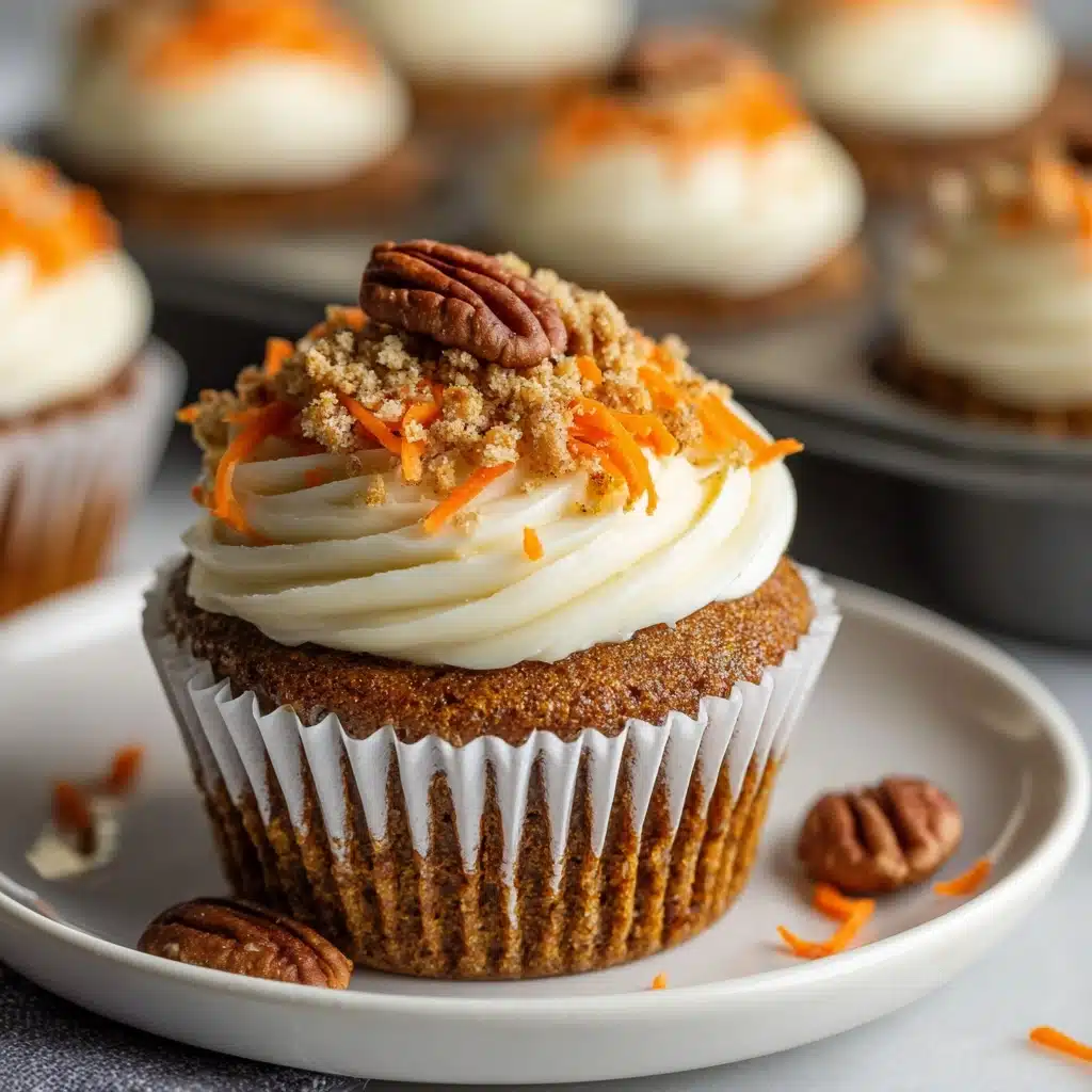 Easy Carrot Cake Cupcakes Recipe - Recipe Image