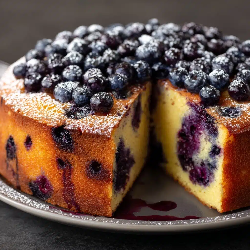 Blueberry Sour Cream Pound Cake Recipe - Recipe Image