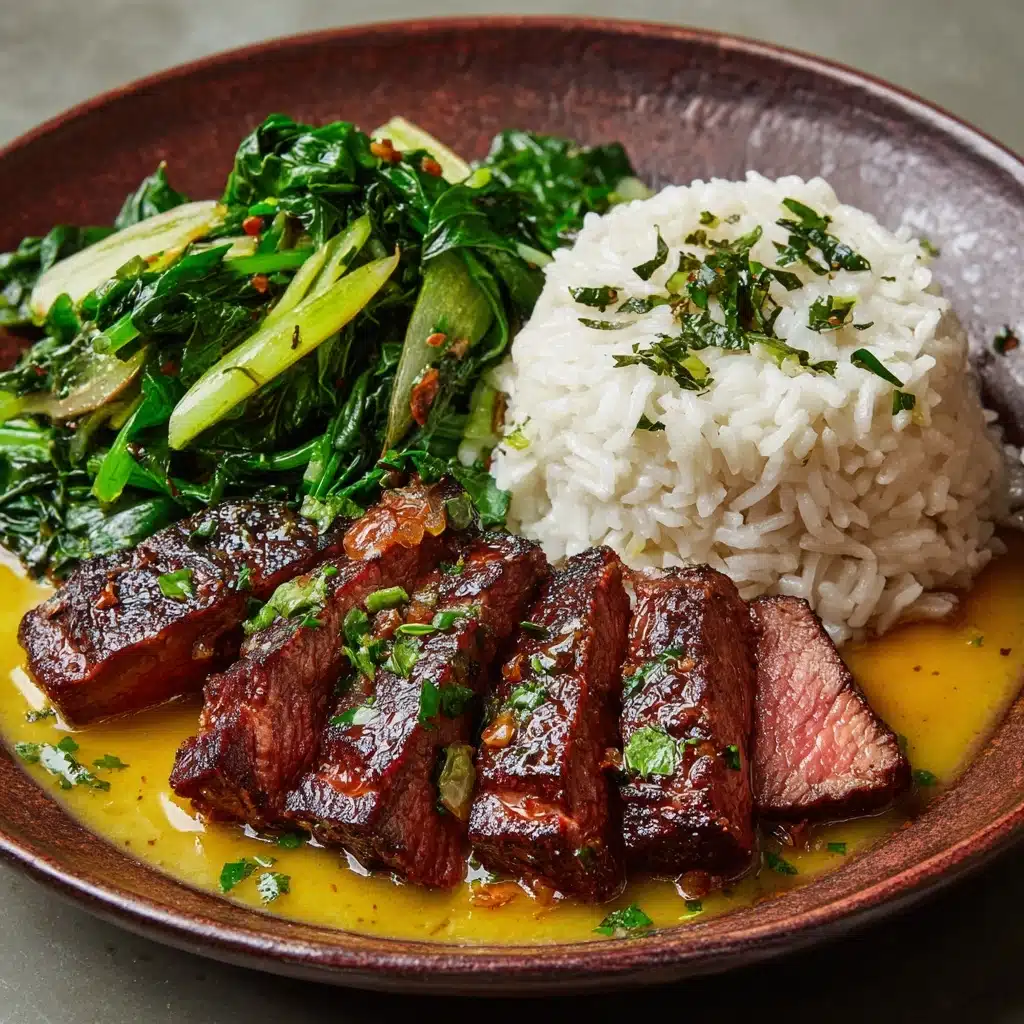 Herby Lemon Garlic Steak and Rice: An Incredible Ultimate Recipe - Recipe Image