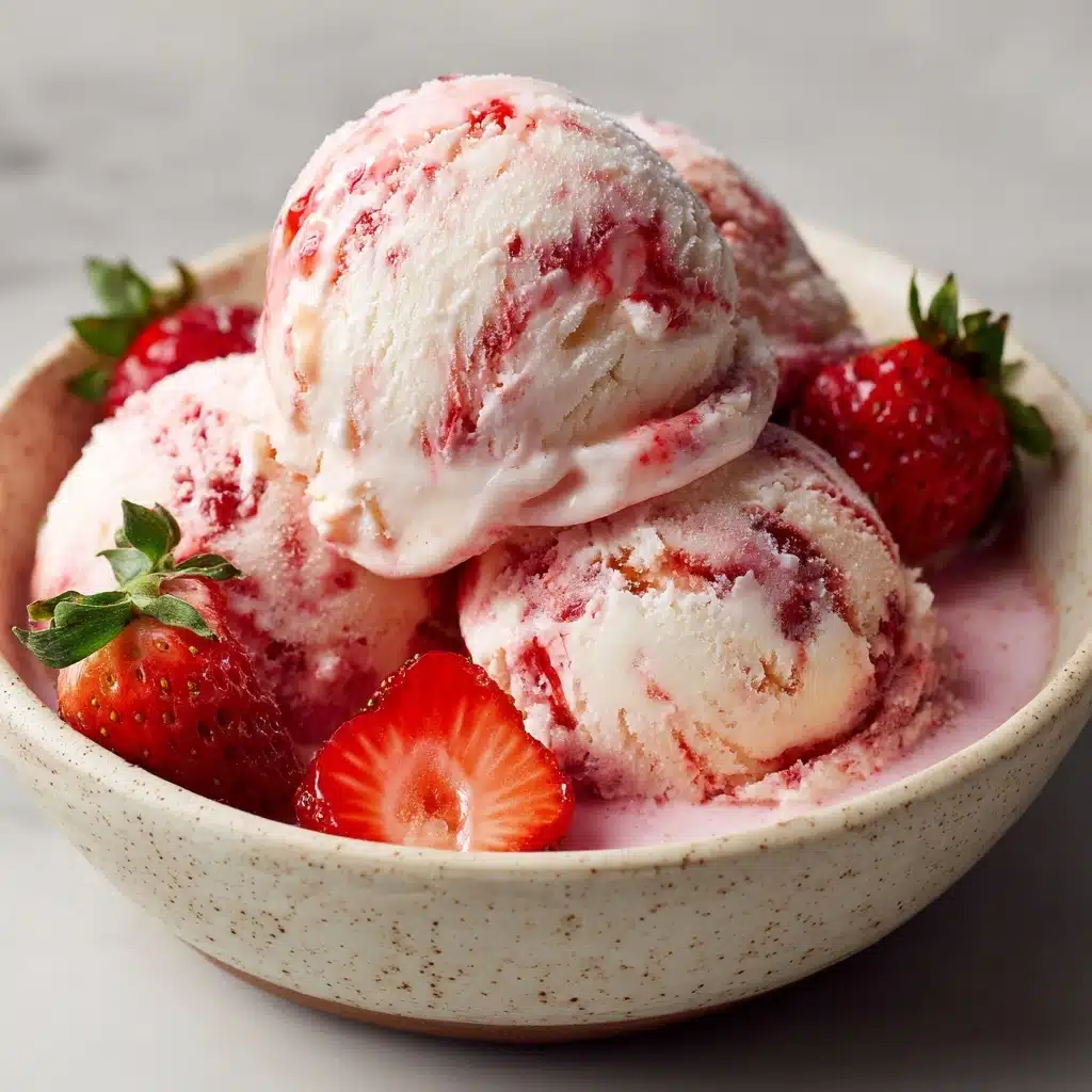 No Churn Strawberry Ice Cream Recipe - Recipe Image