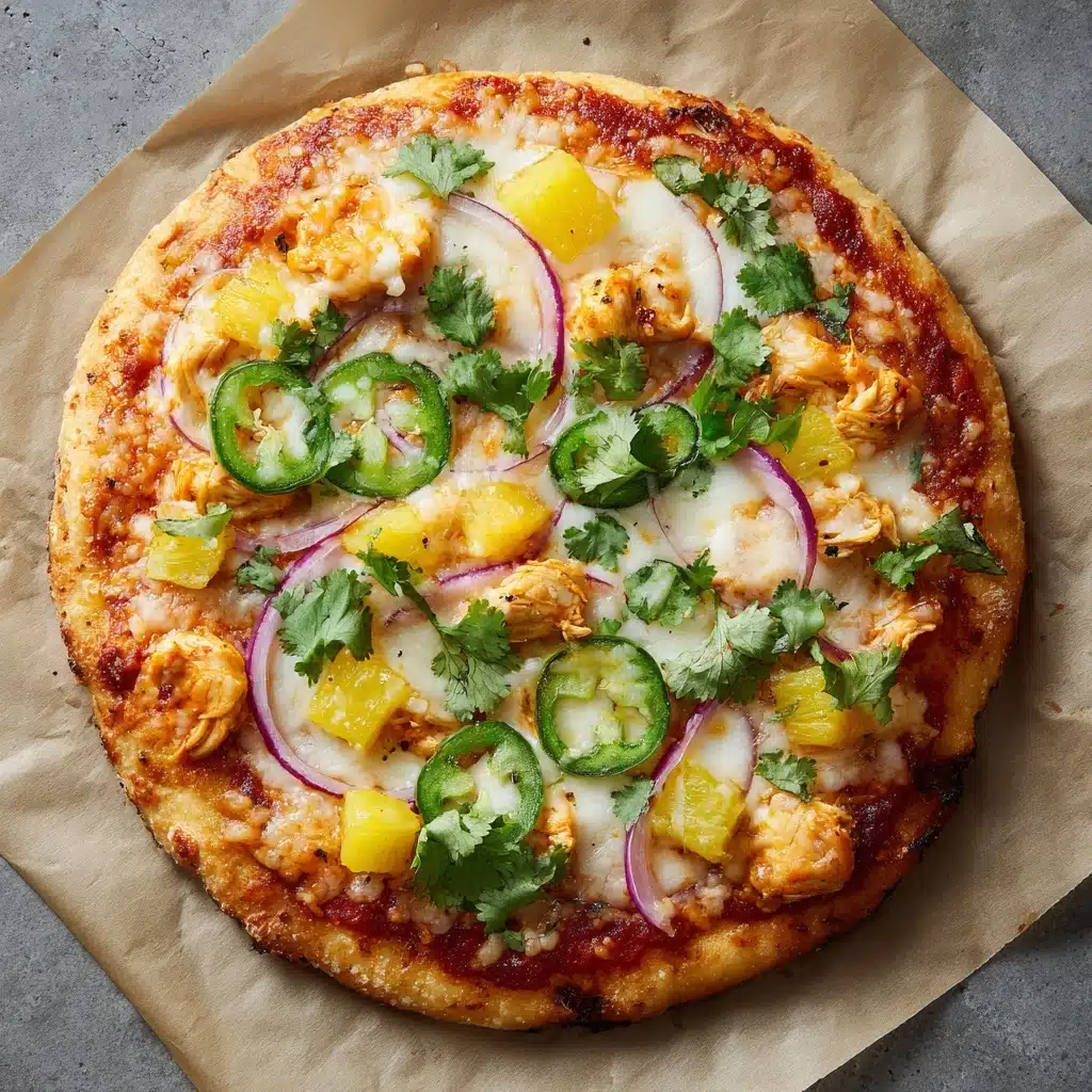 Pineapple Jalapeño BBQ Chicken Pizza Recipe - Recipe Image