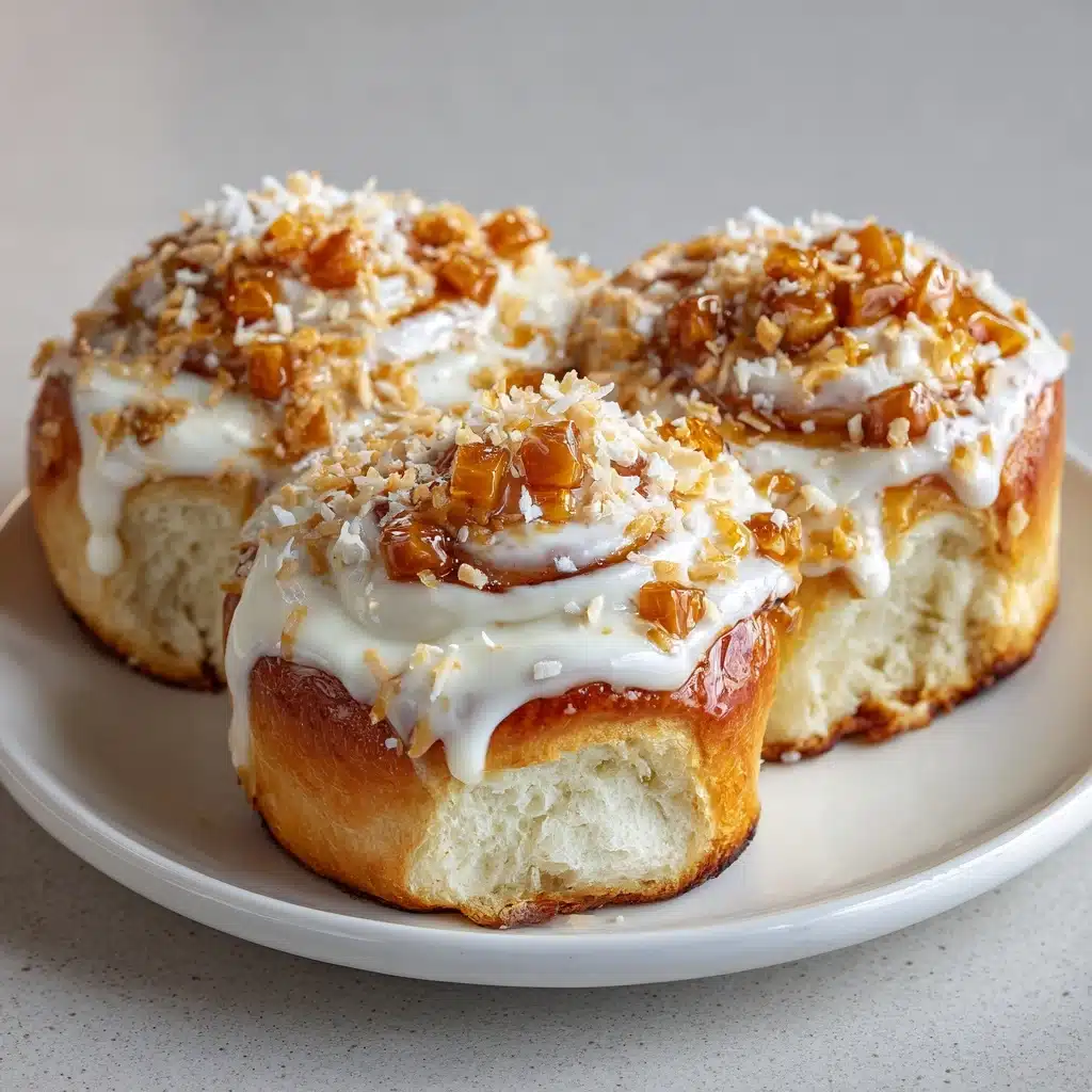 Breakfast Sweet Rolls with Coconut and Toffee Recipe - Recipe Image