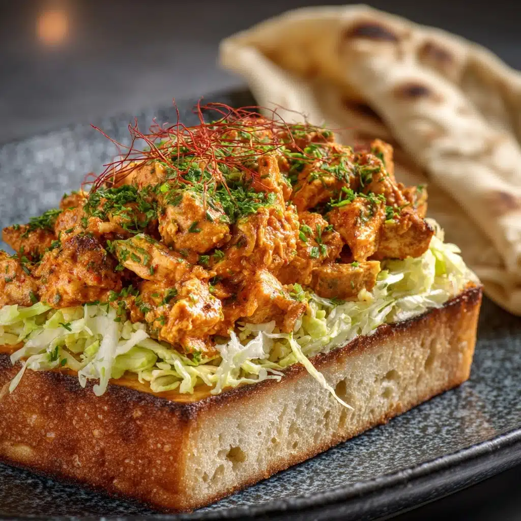Pan Bread with Chicken Curry Recipe - Recipe Image