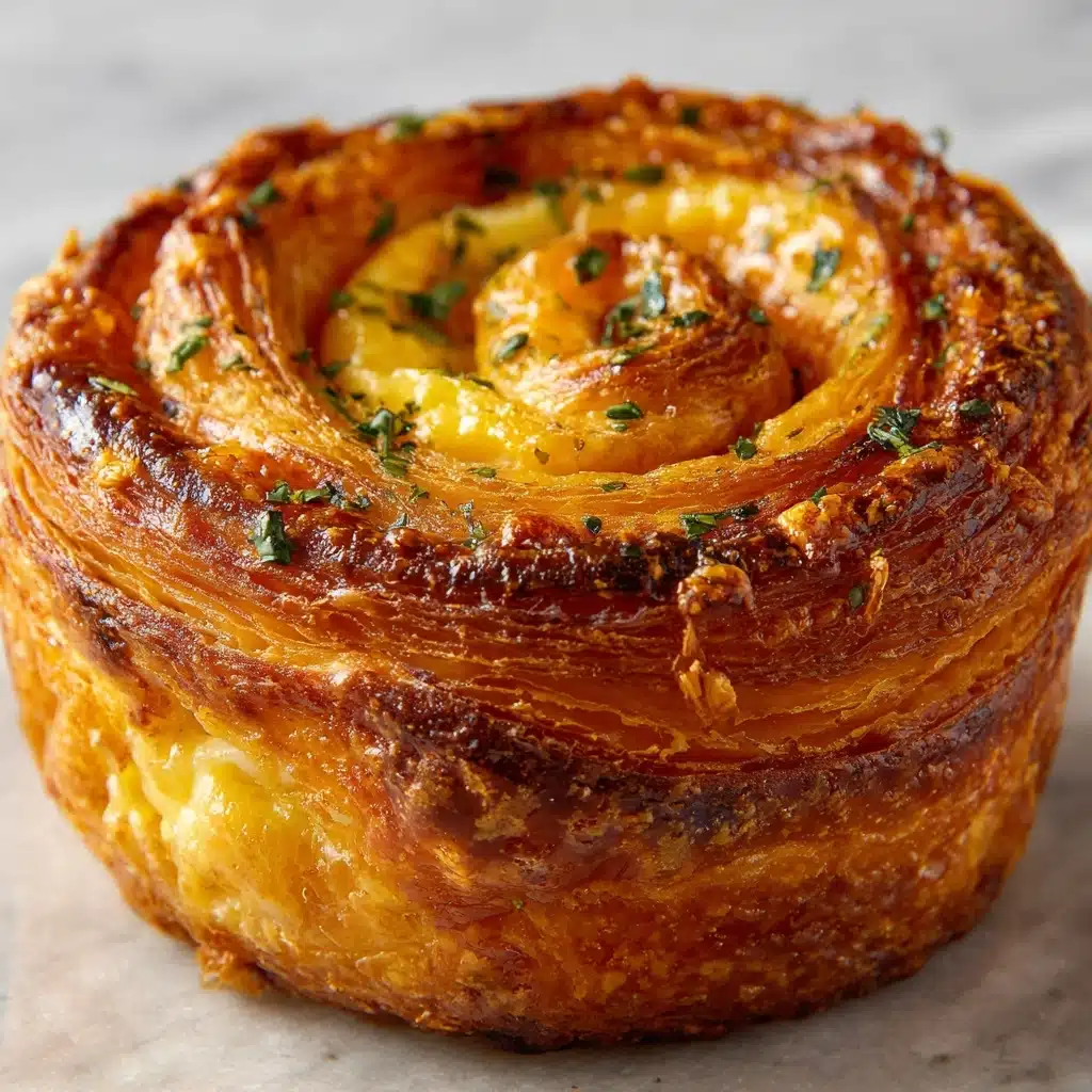 Cheesy Garlic Cruffins Recipe - Recipe Image