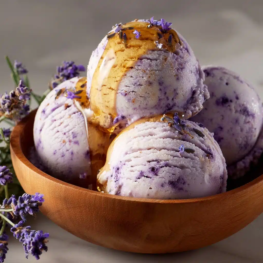 Honey Lavender Ice Cream Recipe - Recipe Image