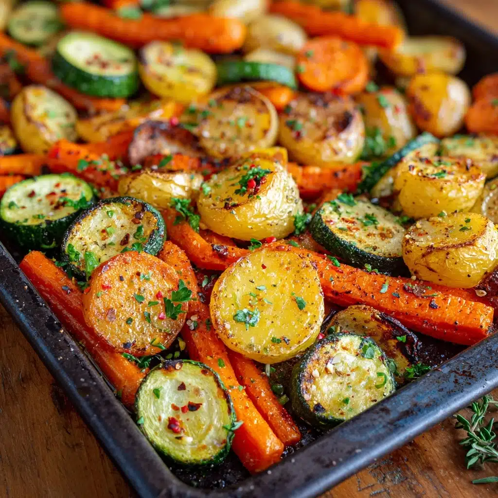 Roasted Potatoes, Carrots, and Zucchini Recipe - Recipe Image