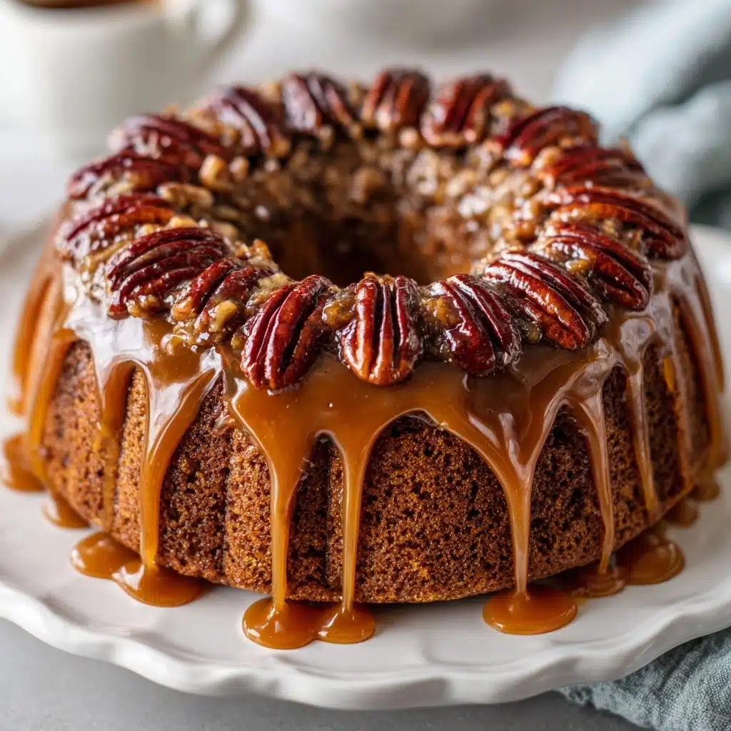 Pecan Upside Down Cake Recipe - Recipe Image