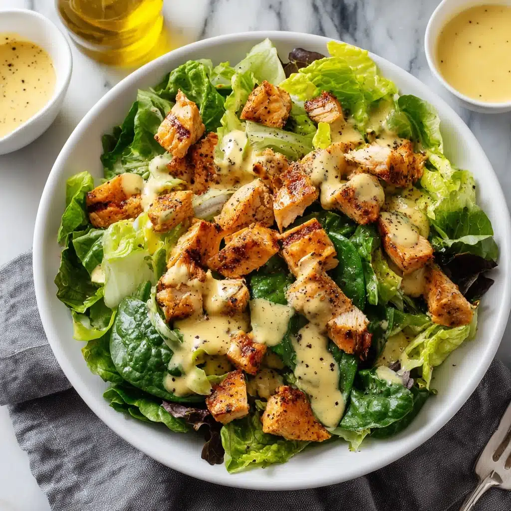 Grilled Chicken Caesar Salad with Croutons Recipe - Recipe Image