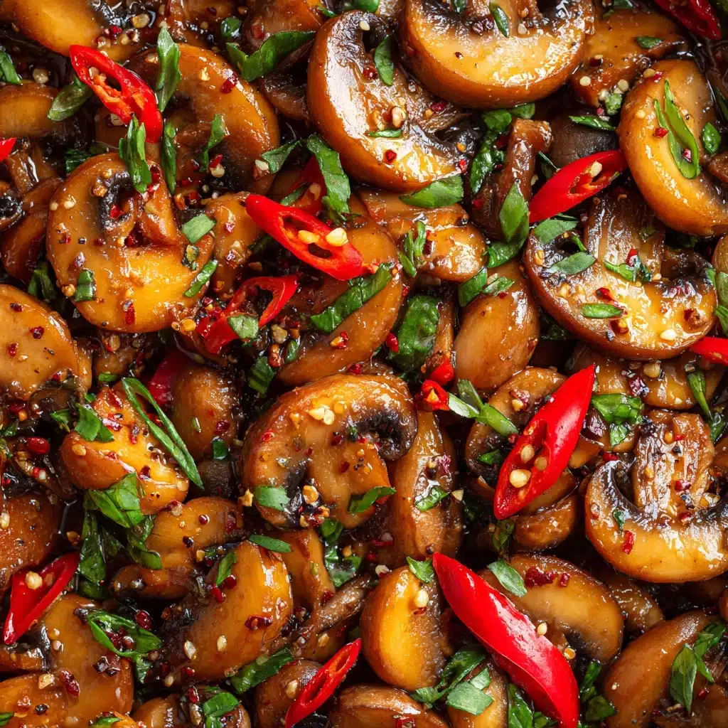 Garlic Mushroom Chicken Stir-Fry Recipe - Recipe Image