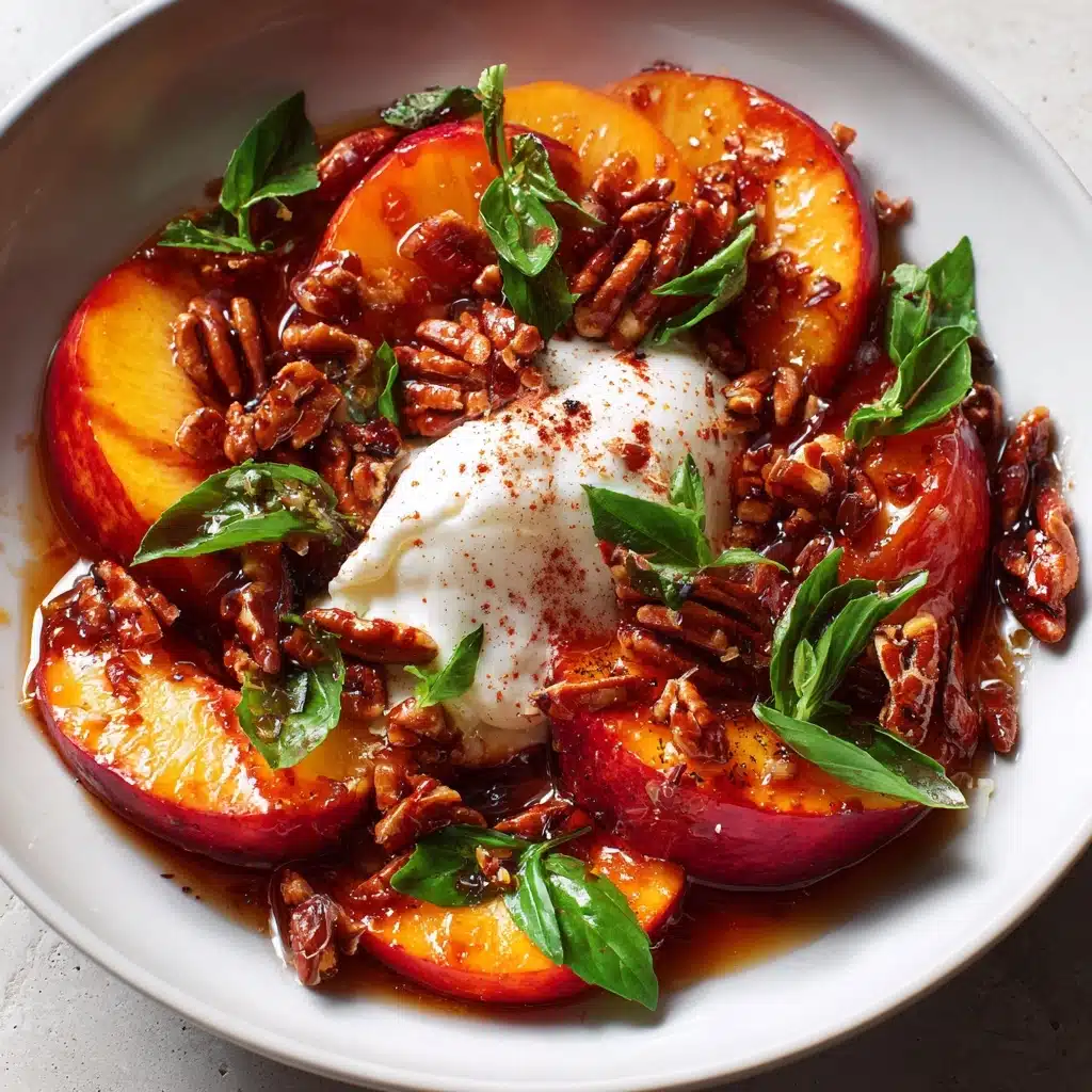 Peach & Burrata Caprese Recipe - Recipe Image