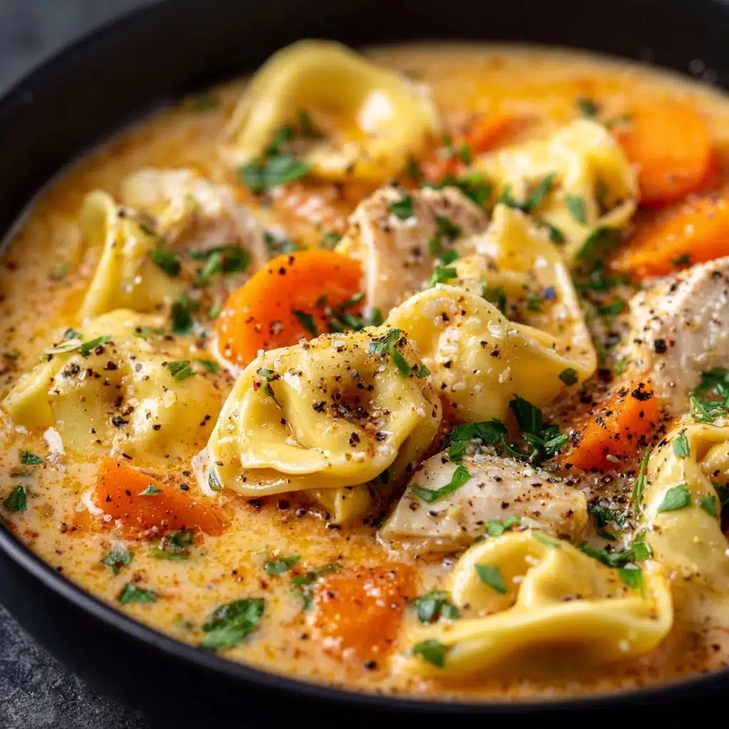 Creamy Vegetarian Tortellini Soup Recipe - Recipe Image
