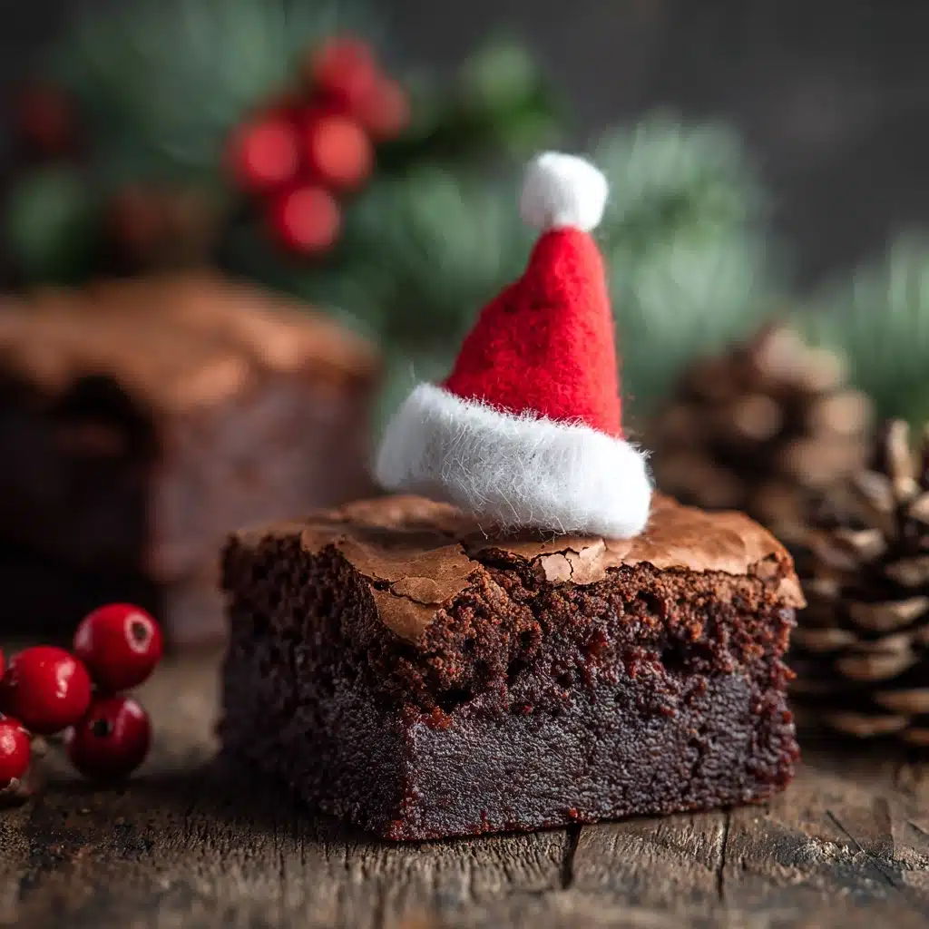 Santa Hat Brownies Recipe - Recipe Image