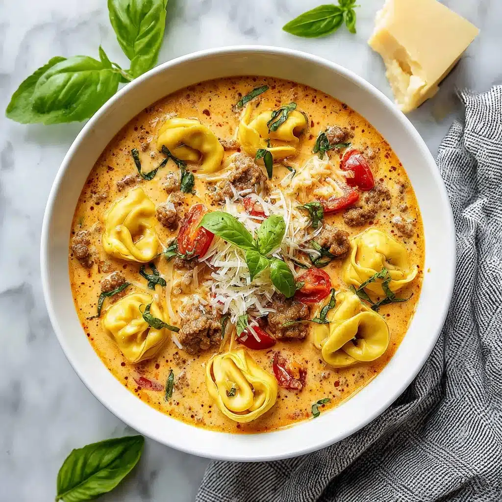 Creamy Sausage Tortellini Soup Recipe - Recipe Image