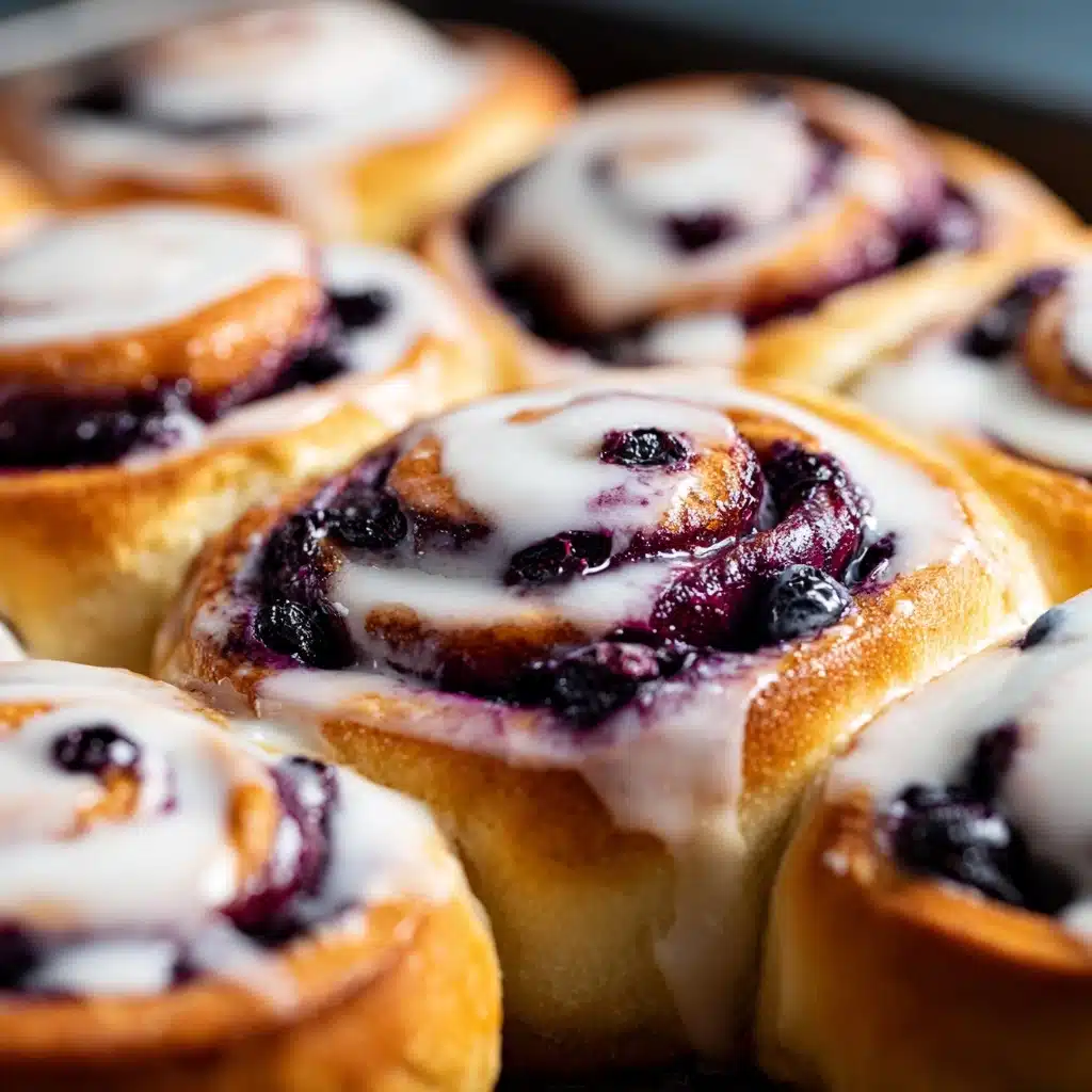 Blueberry Cheesecake Swirl Rolls Recipe - Recipe Image