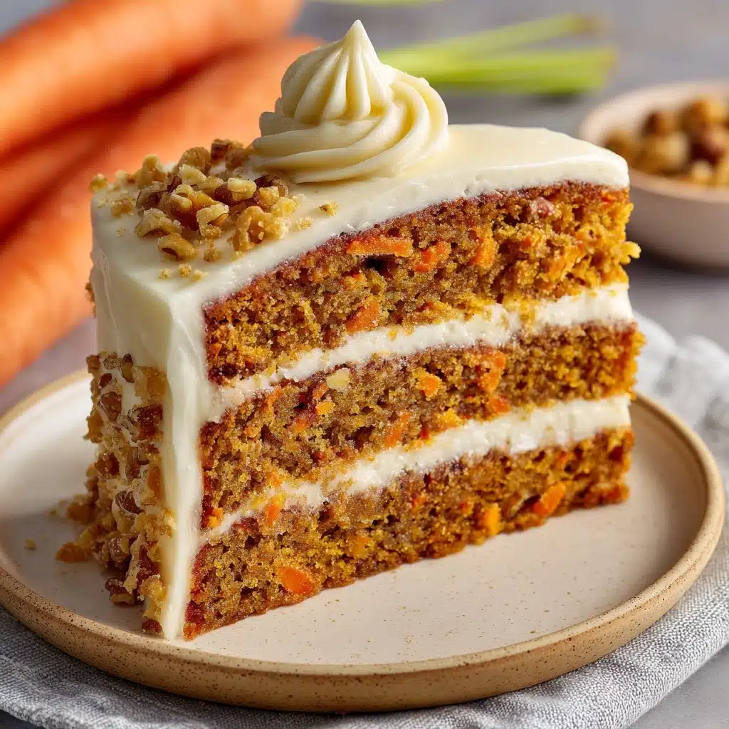 Moist Carrot Cake with Cream Cheese Frosting Recipe - Recipe Image