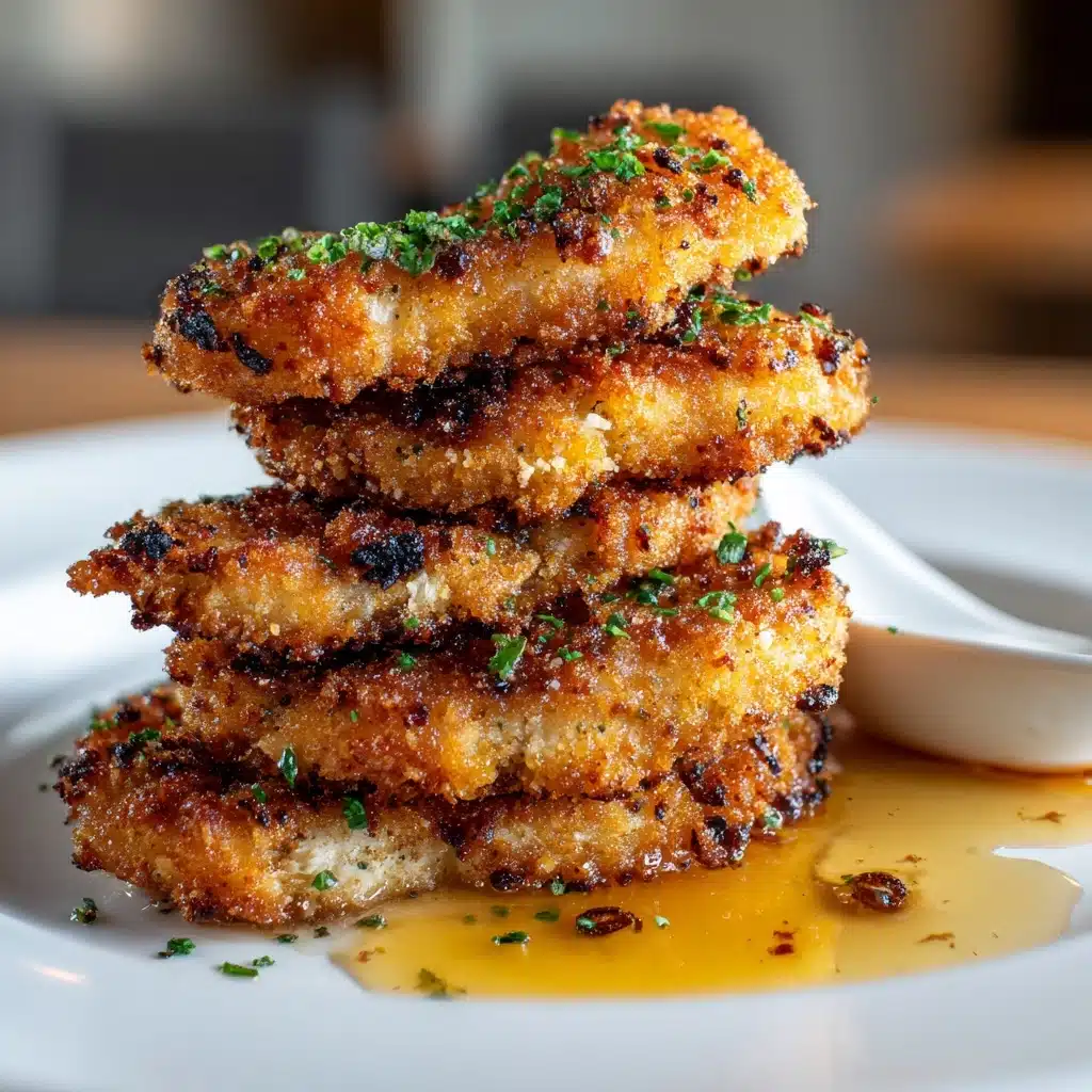 Crispy Garlic Parmesan Chicken Tenders Recipe - Recipe Image