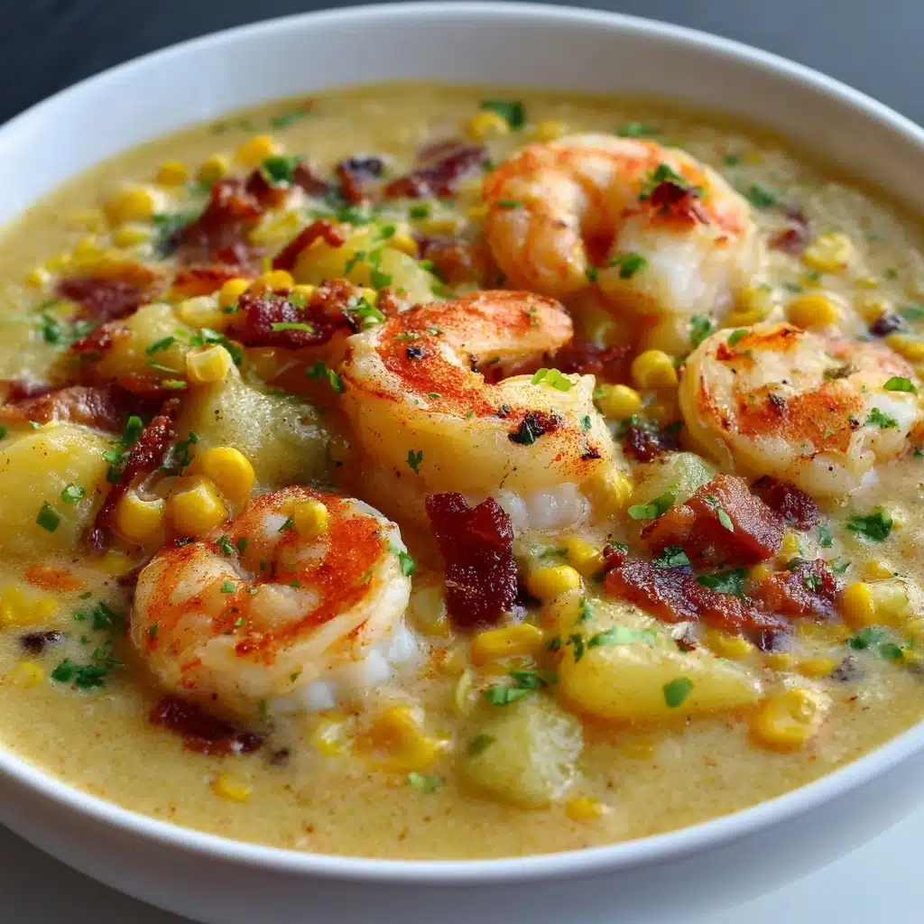 Creamy Potato Shrimp and Corn Chowder Recipe - Recipe Image