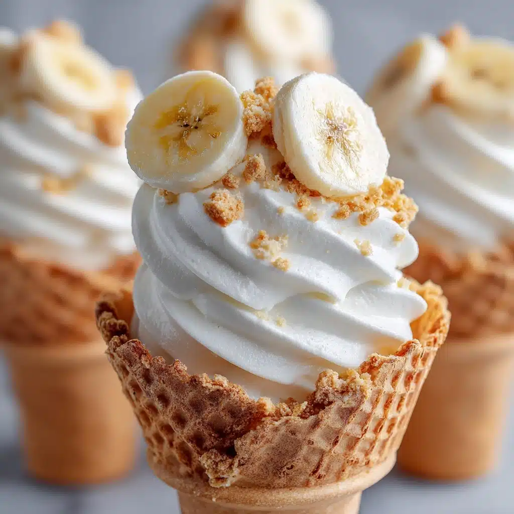 Banana Pudding Cheesecake Cones Recipe - Recipe Image