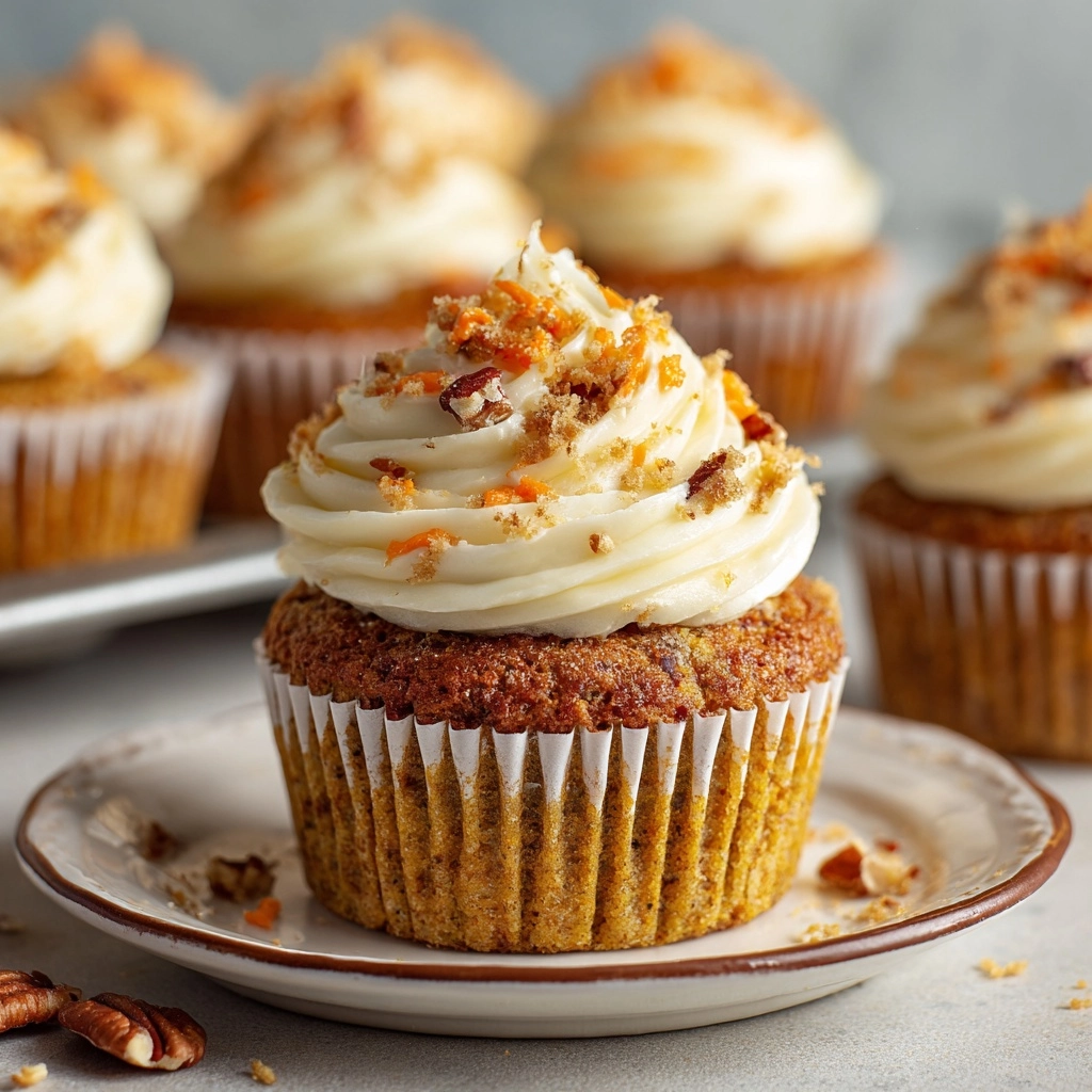 Easy Carrot Cake Cupcakes Recipe - Recipe Image