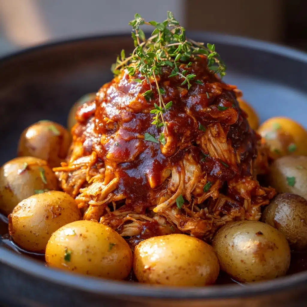 Dutch Oven Pulled Chicken Recipe - Recipe Image