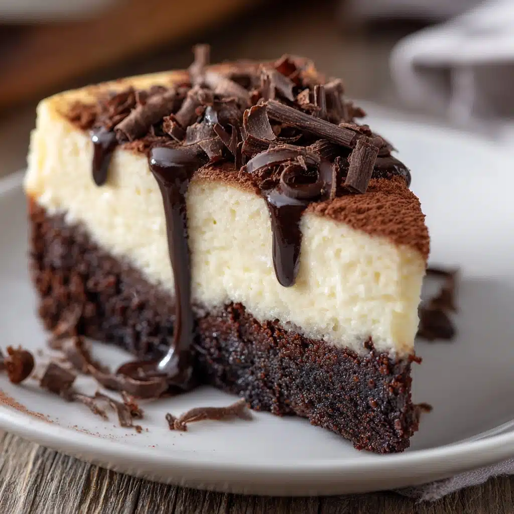 Brownie Bottom Cheesecake Recipe - Recipe Image
