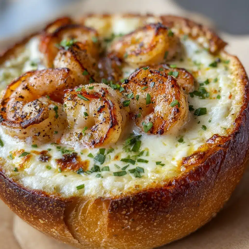 Stuffed Seafood Bread Bowl Recipe - Recipe Image