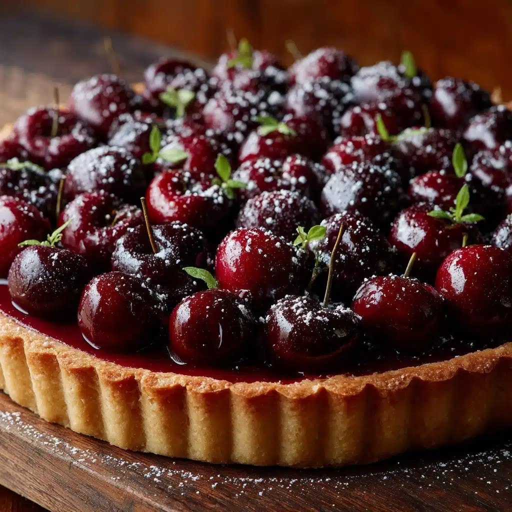 Sour Cherry Frangipane Tart Recipe - Recipe Image