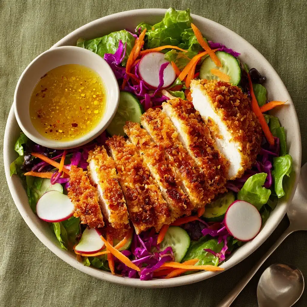 Coconut Chicken Salad with Warm Honey Mustard Vinaigrette Recipe - Recipe Image