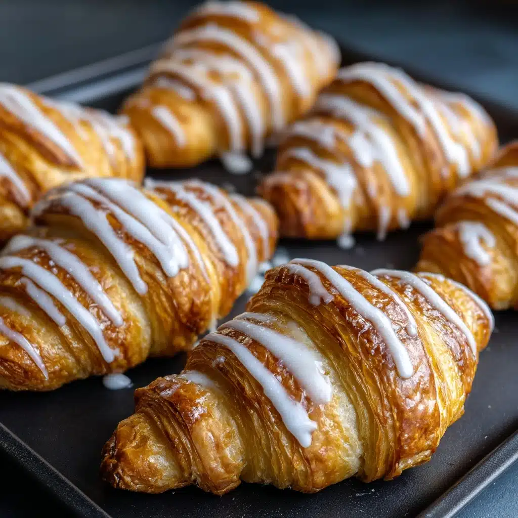Pumpkin Pie Crescents with Maple Glaze: A Fall Delight Recipe - Recipe Image