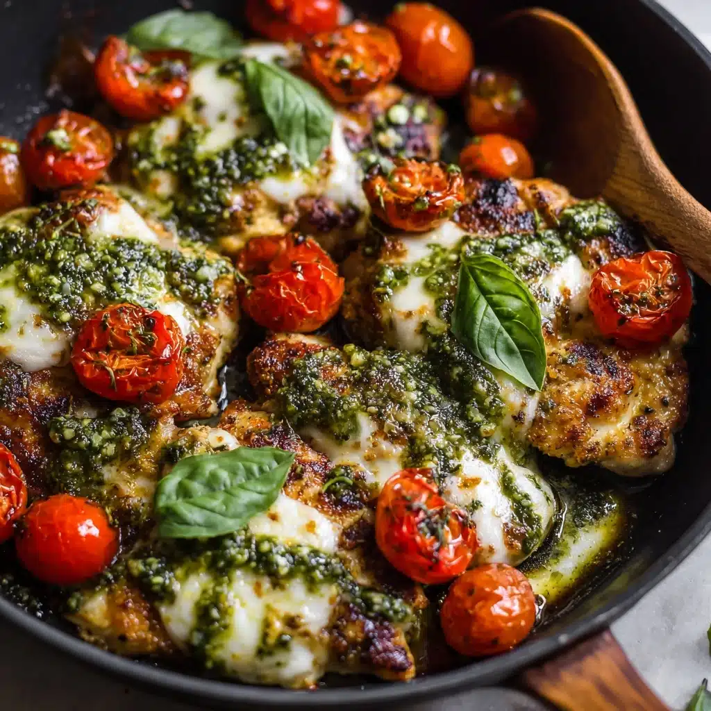 Italian Chicken Skillet with Pesto Recipe - Recipe Image