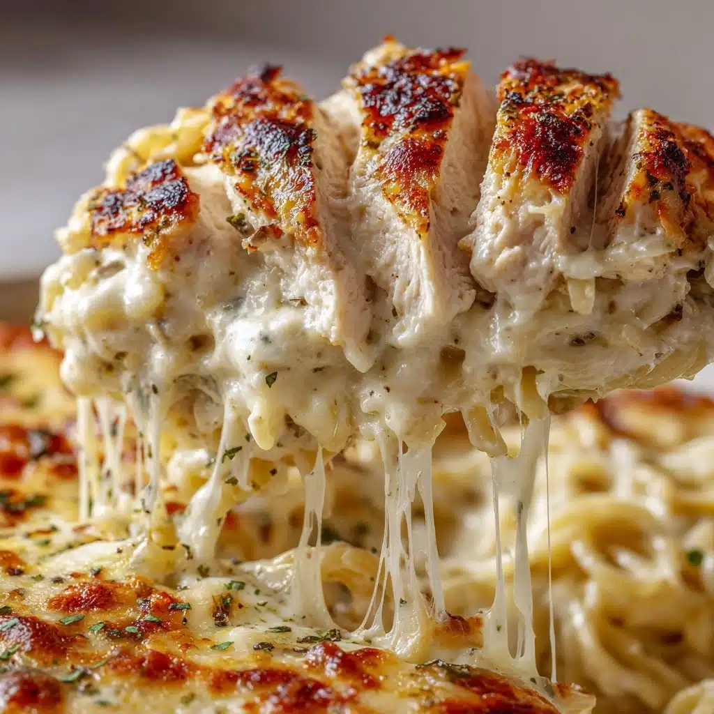 Garlic Parmesan Chicken Pasta Bake Recipe - Recipe Image