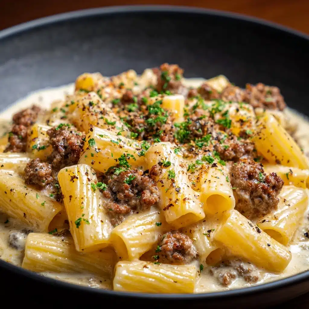 Creamy Beef Pasta Recipe - Recipe Image