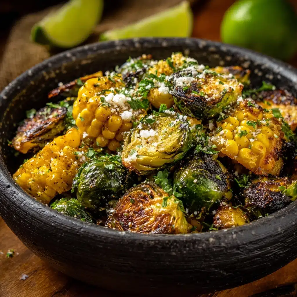 Mexican Street Corn Brussels Sprouts: A Flavorful Twist on a Classic Dish Recipe - Recipe Image