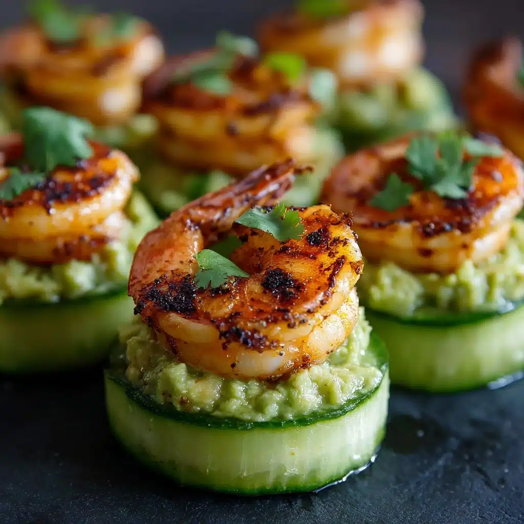 Blackened Shrimp Avocado Cucumber Bites Recipe - Recipe Image
