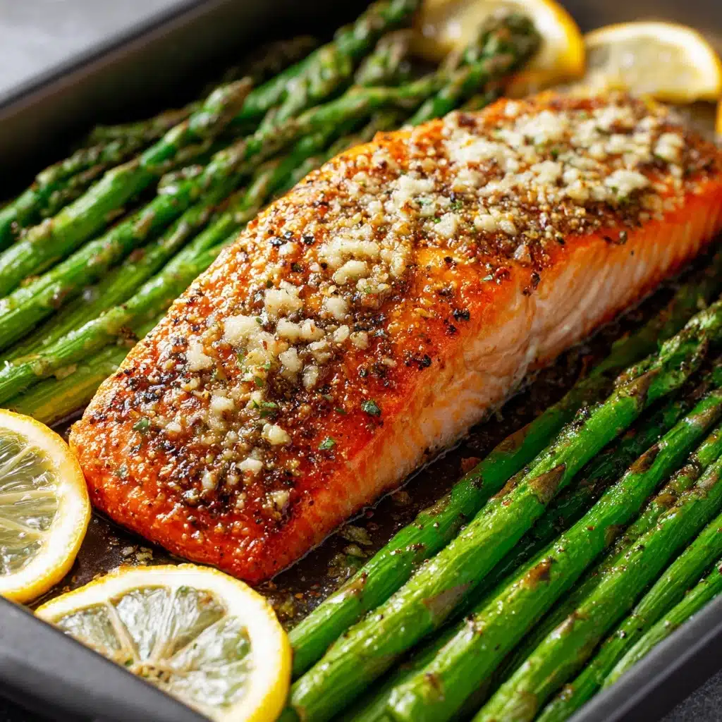 Lemon Pepper Salmon (with Optional Garlic Parmesan Asparagus) Recipe - Recipe Image
