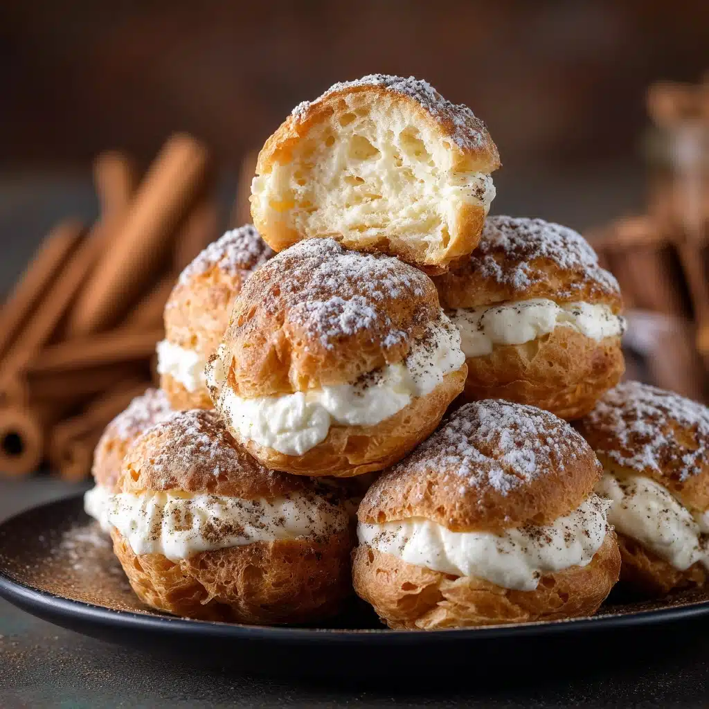 Cinnamon Cream Cheese Pastry Puffs Recipe - Recipe Image
