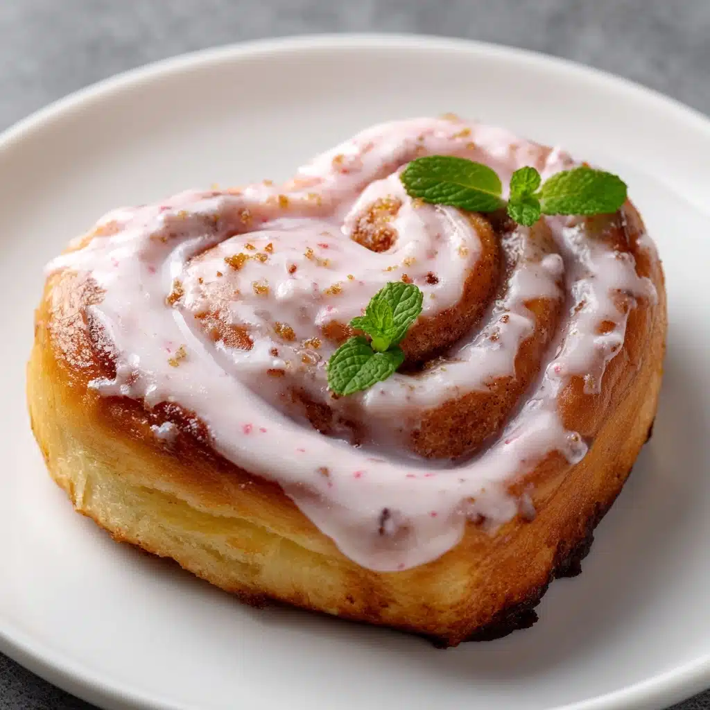 Heart-Shaped Cinnamon Rolls Recipe - Recipe Image
