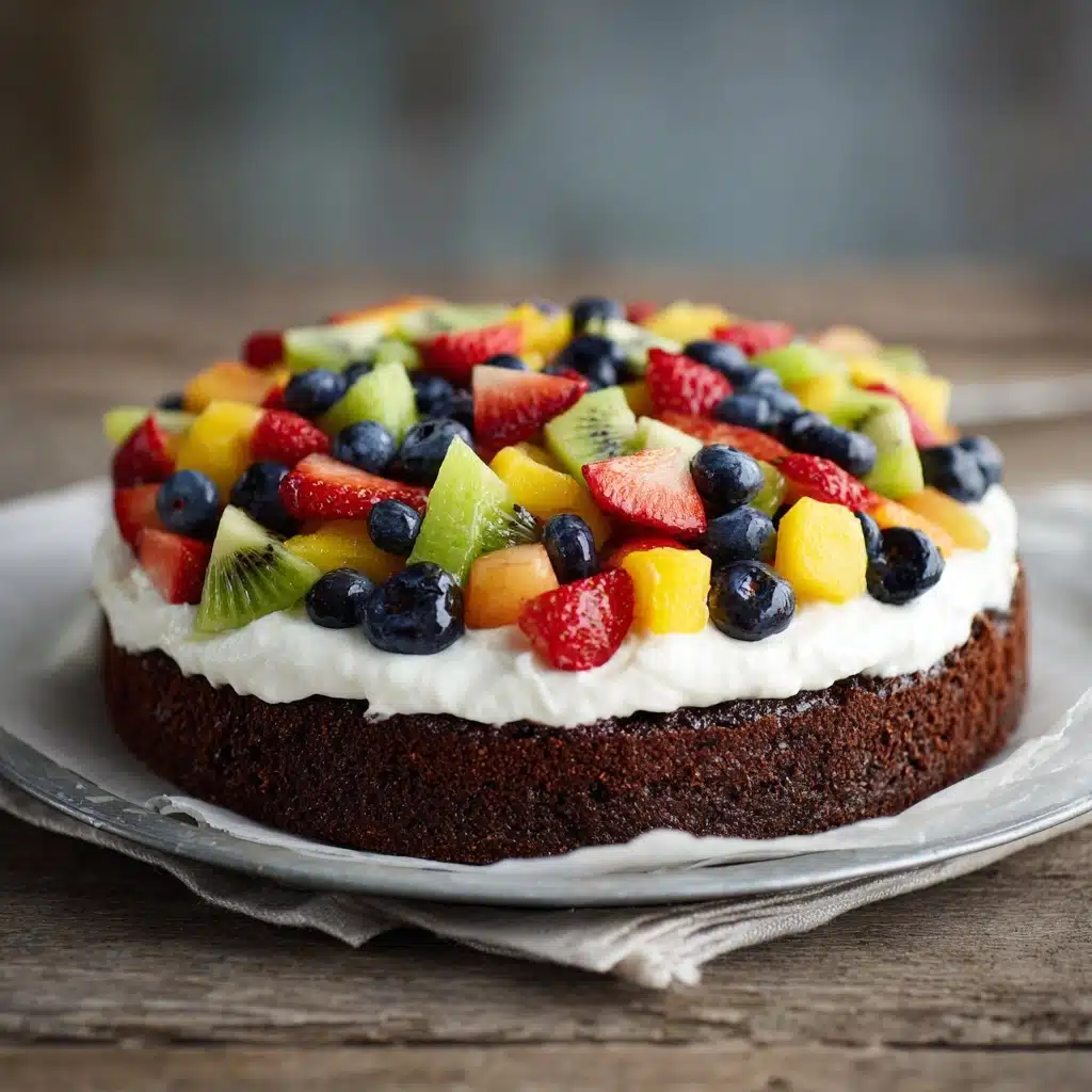 Brownie Fruit Pizza Recipe - Recipe Image