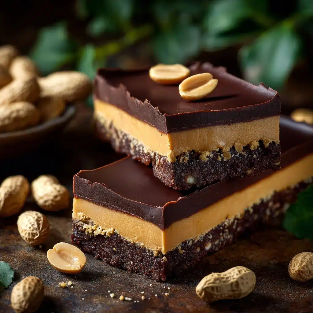 Peanut-Chocolate Cheesecake Bars Recipe - Recipe Image