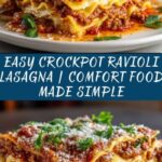 Easy Crockpot Ravioli Lasagna Recipe