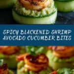 Blackened Shrimp Avocado Cucumber Bites Recipe