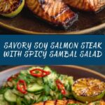 Soy Salmon Steak with Sambal Salad Recipe