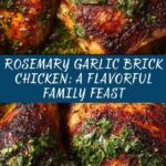 Oven Roasted Rosemary Garlic Brick Chicken: An Amazing Ultimate Family Feast Recipe