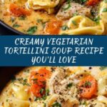 Creamy Vegetarian Tortellini Soup Recipe